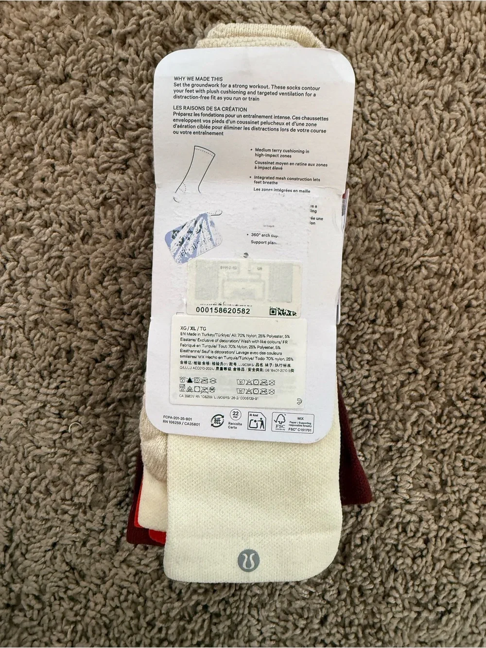 lululemon athletica cushioned crew